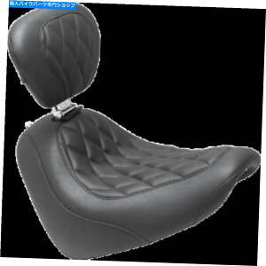 V[g }X^O_ChgvI[goC\V[gobNXg18-19n[[t@bg{u Mustang Diamond Tripper Motorcycle Solo Seat & Backrest 18-19 Harley Fat Bob