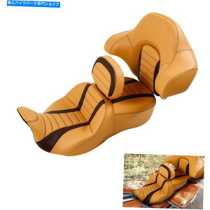 �V�[�g �C�G���[���C�_�[�h���C�o�[�̏���Ȕw������p�b�h�t�B�b�g�n�[���[�c�[�����O2014-2021 Yellow Rider Driver Passenger Seat Backrest Pad Fit For Harley Touring 2014-2021