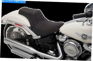V[g n[[\tĝ߂18-20̂߂̃hbOXyV[ubNvf^[bh_ChV[g Drag Specialties Black Predator Red Diamond Seat for 18-20 for Harley Softail