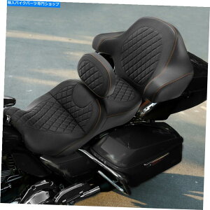 V[g ubNhCo[̏ȁw̃pbhtBbgn[[cA[ - pbNc[O14-21 Black Driver Passenger Seat & Backrest Pad Fit For Harley Tour-Pak Touring 14-21