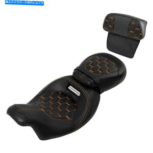 シート ドライバー&旅客シート&バックレストフィットのためのハーレーツーリングストリートグライド2014-2021 Driver & Passenger Seat & Backrest Fit For Harley Touring Street Glide 2014-2021