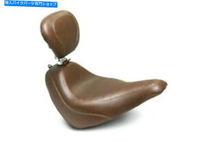シート マスタングブラウンワイドトリプルフロントドライバーシートバックレストハーレーソフトスリム2018+ Mustang Brown Wide Tripper Front Driver Seat Backrest Harley Softail Slim 2018+