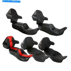 シート 運転席旅客シートラップハーレーのバックレストの周りのロードグライド2014アップ Driver Passenger Seat Wrap Around Backrest For Harley Touring Road Glide 2014-Up