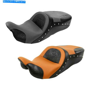 V[g n[[[hLOXg[gOCh09-20̂߂̍̉^]ȗqsIV[gtBbg Black Driver Passenger Pillion Seat Fit For Harley Road King Street Glide 09-20