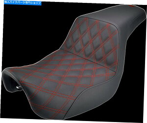 V[g 06-17n[[_CiXCb`obN̂߂SADDLEMENubNbheBXQXebvAbvV[g Saddlemen Black Red Lattice Gel Step Up Seat for 06-17 Harley Dyna Switchback
