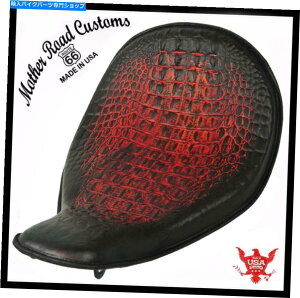 V[g 2010-2021n[[X|[cX^[\V[gt[̃nCobNAhbhQ[^[U[ 2010-2021 Harley Sportster Solo Seat High Back On The Frame AntRed Gator Leather
