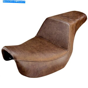 V[g ThF̃XebvAbvALSV[gtBbg2006-2017n[[_Cif Saddlemen Brown Step Up Rear LS Seat fits 2006-2017 Harley Dyna Models