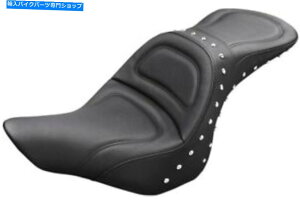 V[g 13-17n[[FXSB̂߂̃GNXv[Xeb`X^beB[2AbvV[gubNWF813-27-039 Explorer Stitched Studded 2-Up Seat Black Gel 813-27-039 For 13-17 Harley FXSB