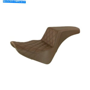 �V�[�g �T�h�������̏����Ȃ̂��߂̃n�[���[�\�t�g - ���e�B�X�X�e�b�` - 818-33-172BR Saddlemen Step-Up Seat for Harley Softails - Lattice Stitched - 818-33-172BR�y���s�A���i�z