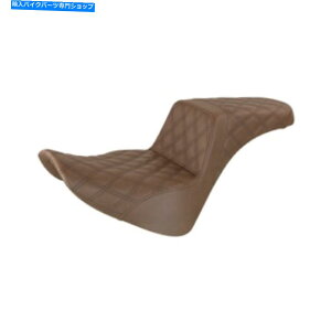�V�[�g �T�h�����������Ȃ̂��߂̏����� - ���e�B�X�X�e�b�` - 818-33-175BR Saddlemen Step-Up Seat for Harley Softails - Lattice Stitched - 818-33-175BR�y���s�A���i�z