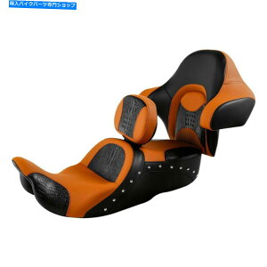 V[g n[[[hLOEg14-20̂߂̉^]Ȃ̏Ȃ̔w̃pbhtBbg Driver Passenger Seat Backrest Pad Fit For Harley Road King Ultra Limited 14-20