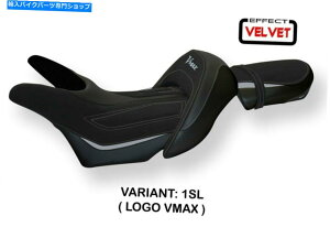シート Yamaha VMAX 1700 2009-2020 Tappezzeria Italia Odessaシートカバーベルベット効果 Yamaha Vmax 1700 2009-2020 Tappezzeria Italia Odessa Seat Cover Velvet Effect