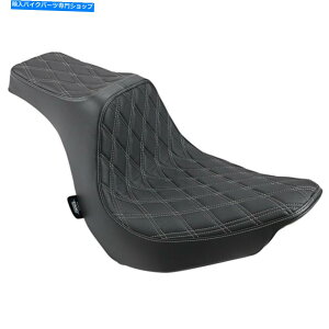 �V�[�g Drag Specialties Predator III�V�[�g - �_�C�������h - �r�j�[���i�u���b�N/�V���o�[�j0802-1189 Drag Specialties Predator III Seat - Diamond - Vinyl (Black/Silver) 0802-1189�y���s�A���i�z