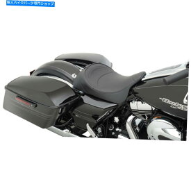 シート Drag Specialties Stitch Solo Seat 2008-18ハーレーツーリングのバックレストオプション Drag Specialties Stitch Solo Seat w/ Backrest Options for 2008-18 Harley Touring