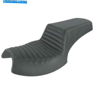 V[g SaddlemenXebvAbv2AbvV[g - ^bNƃ[ - ChiubNjI20-06-171 Saddlemen Step Up 2-Up Seat - Tuck and Roll - Indian (Black) I20-06-171