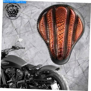 V[g Bobber Seat Indian Scout?ڃLbgXvOXIveB}XNRuE Bobber Seat Indian Scout since`17 with mounting kit&springs Optimus Croco Brown