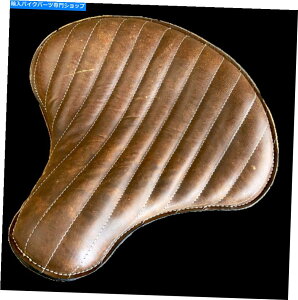 V[g XvO\gN^[V[g`bp[XJEg{[o[n[[15x14u^bN[U[ Spring Solo Tractor Seat Chopper Scout Bobber Harley 15x14 Brn Tuck Roll Leather