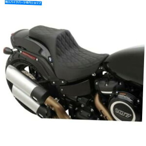 V[g hbOvf^[III_u_ChubNXeb`2AbvV[g18-19n[[t@bg{uFXF Drag Predator III Double Diamond Black Stitch 2-Up Seat 18-19 Harley Fat Bob FXF