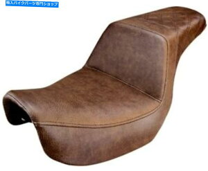 V[g 06-17n[[_Cî߂̏iqXeb`2AbvV[guEWF806-04-173BR Step-Up Lattice Stitched 2-Up Seat Brown Gel 806-04-173BR For 06-17 Harley Dyna