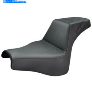 �V�[�g �T�h���������X�e�b�v2�A�b�v���A�i�q�X�e�b�`�V�[�g�n�[���[�\�t�g18+���b�{�uM8 Saddlemen Black Step 2 Up Rear Lattice Stitch Seat Harley Softail 18+ Fat Bob M8