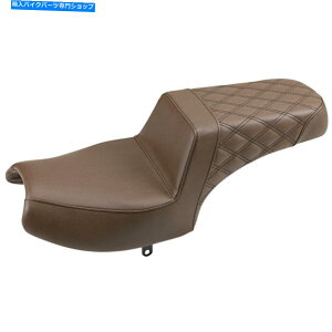 V[g SaddlemenXebvAbv2-AbvV[g - q_Ch - ChiFjI20-06-173BR Saddlemen Step Up 2-Up Seat - Passenger Diamond - Indian (Brown) I20-06-173BR