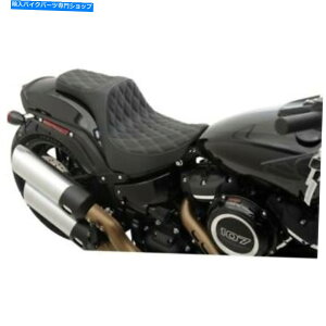 V[g hbOvf^[III_u_ChVo[Xeb`2AbvV[g18-19n[[t@bg{uFX Drag Predator III Double Diamond Silver Stitch 2-Up Seat 18-19 Harley Fat Bob FX