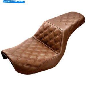 V[g ThuEtiqXeb`XebvAbvV[g2004-05n[[_CiFXD Saddlemen Brown Full Lattice Stitch Step Up Seat 2004-05 Harley Dyna FXD
