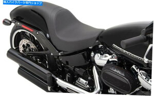 V[g ߐH҂̊炩SRU[2AbvV[gubNDRSB 18-20n[[FXBR̂߂0802-1265 Predator Smooth SR Leather 2-Up Seat Black DrS. 0802-1265 For 18-20 Harley FXBR