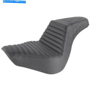 �V�[�g �T�h���������X�e�b�v2�A�b�v���e�B�X�X�e�b�`�^�b�NN���[���V�[�g�n�[���[�\�t�gM8 FLFB Saddlemen Black Step 2 Up Lattice Stitch Tuck N Roll Seat Harley Softail M8 FLFB