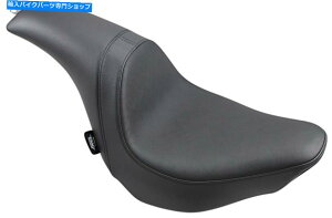�V�[�g �ߐH�Ҋ��炩�ȃr�j�[��2�A�b�v�V�[�g�u���b�NDRS�B 18-21�n�[���[FLFB�̏ꍇ0802-1181 Predator Smooth Vinyl 2-Up Seat Black DrS. 0802-1181 For 18-21 Harley FLFB