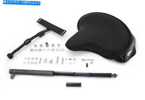 V[g n[[VxwbhpubNU[fbNX\V[gLbg 1936-1973 Black Leather Deluxe Solo Seat Kit for Harley Shovelhead