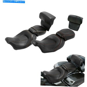 V[g n[[GNgXg[gOCh14-21̂߂̍񂾃pbhtBbg̃hCo[̏ Driver Passenger Seat with Chopped Pad Fit For Harley Electra Street Glide 14-21
