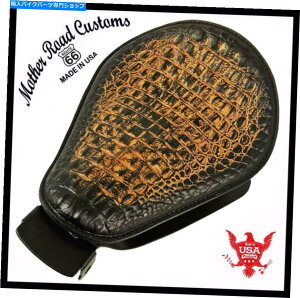 �V�[�g 2010-2021�X�|�[�c�X�^�[�n�[���[�V�[�g�X�v�����O�\��Ant Brn Gator���U�[�}�E���g�L�b�gBCS 2010-2021 Sportster Harley Seat Spring Solo Ant Brn Gator Leather Mount Kit bcs