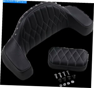 �V�[�g �}�X�^���O�_�C�������h�z���C�g�X�e�b�`1�s�[�X���M�c�[�����O�o�b�N���X�g�V�[�g76022wt Mustang Diamond White Stitch 1-Piece Heated Touring Backrest Seat 76022WT