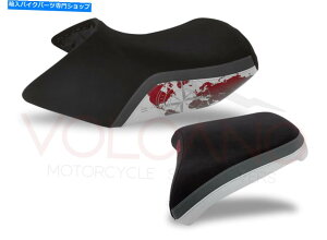 シート BMW R 1200 GS 2005-2012火山シートカバー赤B071C / E / 1083アンチスリップ Bmw R 1200 Gs 2005-2012 Volcano Seat cover Red B071C/E/1083 Anti Slip