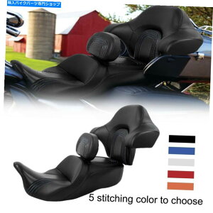 V[g ^]ȍȁw̃pbhZbgtBbgharley touring Road King 14-20 Driver Passenger Seat & Backrest Pad Set Fit For Harley Touring Road King 14-20