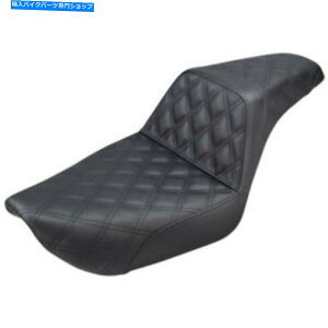 �V�[�g Saddlemen�X�e�b�v�A�b�v���̃t�����e�B�X�X�e�b�`2���ȃn�[���[1996-2003 Dyna FXD Saddlemen Step Up Black Full Lattice Stitch 2 Up Seat Harley 1996-2003 Dyna FXD�y���s�A���i�z