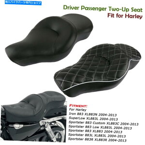 V[g n[[X|[cX^[883JX^XL883 04-13 Driver Passenger Two-Up Seat Cushion For Harley Sportster 883 Custom XL883 04-13