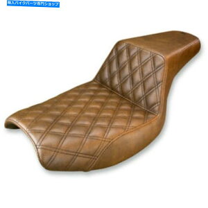 V[g SaddlemenXebvAbv2AbvV[g - eBXXeb` - FXRiFj882-09-172BR Saddlemen Step Up 2-Up Seat - Lattice Stitched - FXR (Brown) 882-09-172BR