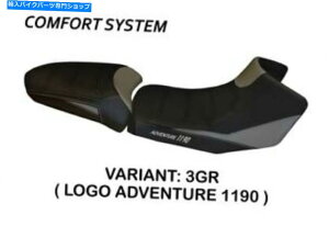V[g KTM Adventure 1190 Tappezzeria Italia Seet Cover Grey 42 KTM ADVENTURE 1190 Tappezzeria Italia Seat Cover GREY 42