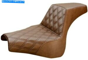 �V�[�g �T�h�������V�[�g�X�e�b�v2�n�[���[�_�r�b�h�\��FXFB 818-28-172BR Saddlemen Seat Step 2 Up Lattice Brown For Harley Davidson FXFB 818-28-172BR