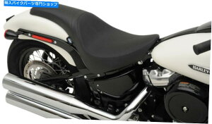 �V�[�g �ߐH�Ҋ��炩�ȃr�j�[���u���b�N�V�[�g�h���b�O�X�y�V����2018-2020 FLDE / FLHC / FLSL Predator Smooth Vinyl Black Seat Drag Specialties 2018-2020 FLDE/FLHC/FLSL�y���s�A���i�z