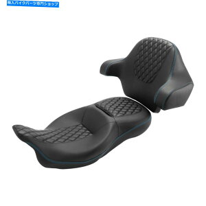 シート ハーレーツーリングストリートグライド2014アップのライダー助手席&リアバックレストフィット Rider Passenger Seat & Rear Backrest Fit For Harley Touring Street Glide 2014-Up
