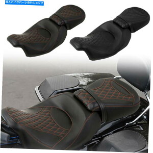 V[g n[[[hXg[gOCh09-21̂߂̃C_[hCo[A̗qsIV[gtBbg Rider Driver&Rear Passenger Pillion Seat Fit For Harley Road Street Glide 09-21