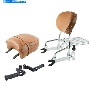�V�[�V�[�o�[ Sissy Bar Backrest���q�V�[�g���A�t�b�g�y�O���B���e�[�W14 + Sissy Bar Backrest Passenger Seat Rear Foot Peg Fit For Indian Chief Vintage 14+�y���s�A���i�z