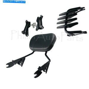 V[V[o[ ubNEVV[o[w̉וbÑhbLOn[hEFALbgtBbgn[[14-20 Black Sissy Bar Backrest Luggage Rack Docking Hardware Kit Fit for Harley 14-20