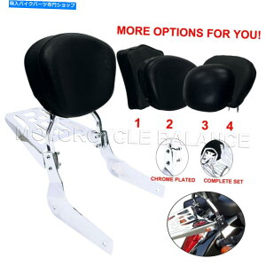 V[V[o[ 2004Ñz_VhEGAVT750̂߂̉וbNƃNVXo[obNXg Chrome Sissy Bar Backrest with Luggage Rack for 2004-up Honda Shadow Aero VT750