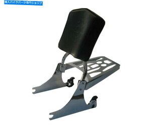 V[V[o[ UׂO\Sissy Bar /w/וbN - n[[\tg200mm^C Studded Detachable Sissy Bar/Backrest/Luggage Rack - Harley Softail 200mm Tire