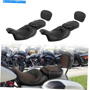 V[V[o[ ^]Ȃ̏w / sissyo[pbhtBbgn[[c[OXg[gOCh09-21 Driver Passenger Seat w/ Sissy Bar Pad Fit For Harley Touring Street Glide 09-21