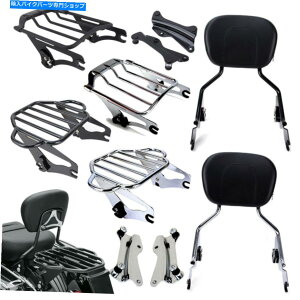 V[V[o[ n[[14-21̂߂̎O\ȔwSissyo[/וbN/hbLOn[hEFA Detachable Backrest Sissy Bar / Luggage Rack / Docking Hardware For Harley 14-21
